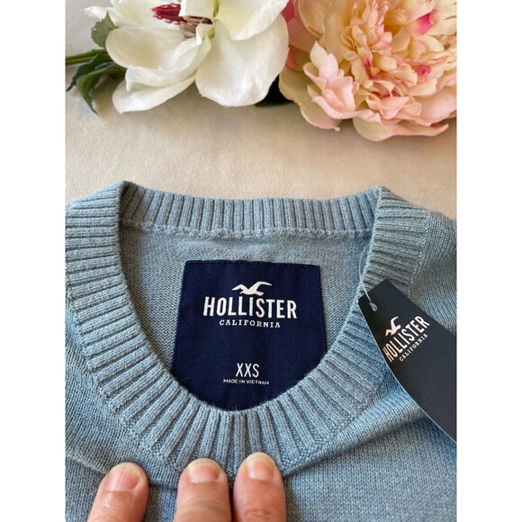 Hollister Mens Womens Crewneck Sweater NWT Y2K Style Soft Comfy Gorpcore Preppy - Picture 6 of 8
